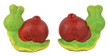 Preview: Fröhliches Schnecken-Quartett für Ihren Gartenparadies!
